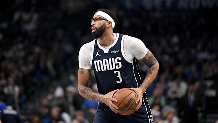 Dallas Mavericks forward Anthony Davis is a solid prop target -- if he plays -- on Monday. Dallas Mavericks forward Anthony Davis is a solid prop target -- if he plays -- on Monday.