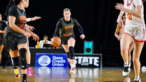 Cheyenne Hull was also voted the unanimous Class 4A tournament most valuable player in the Tacoma Dome.