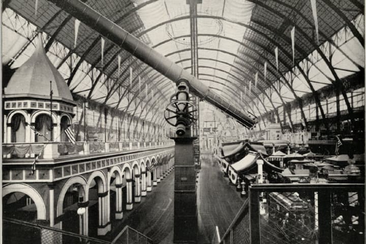 The Yerkes telescope at the 1893 World's Columbian Exposition