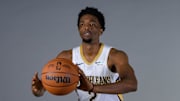 Herb Jones poses for a photo at the Pelicans' most recent media day; an injury truncated his 2025 season.