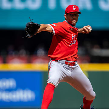 Apr 30, 2025; Seattle, Washington, USA;  Los Angeles Angels starter Tyler Anderson (31) delivers a pitch against the Seattle Mariners at T-Mobile Park. Mandatory Credit: Stephen Brashear-Imagn Images