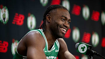 Boston Celtics, Jaylen Brown, Jaylen Brown shoes, Celtics training camp