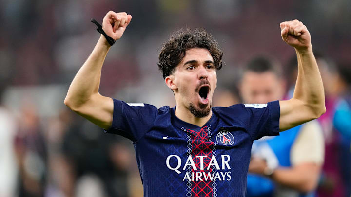 Le milieu du PSG Vitinha est le joueur de champ le plus utilisé de l'année 2025