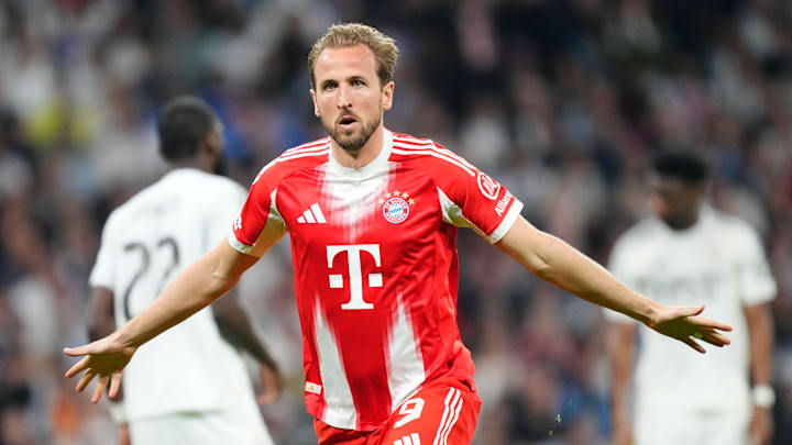 Harry Kane marcou o gol da vitória do Bayern de Munique no Bernabéu 