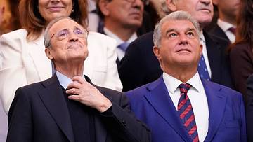 Florentino Perez und Joan Laporta haben eine schwierige Beziehung Florentino Perez und Joan Laporta haben eine schwierige Beziehung