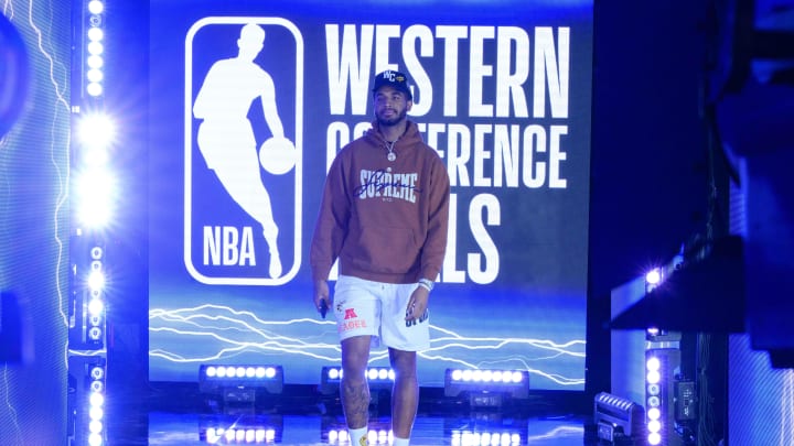 May 22, 2022; Dallas, Texas, USA; Dallas Mavericks forward Marquese Chriss enters the arena before game three of the 2022 western conference finals between the Dallas Mavericks and the Golden State Warriors at American Airlines Center. 