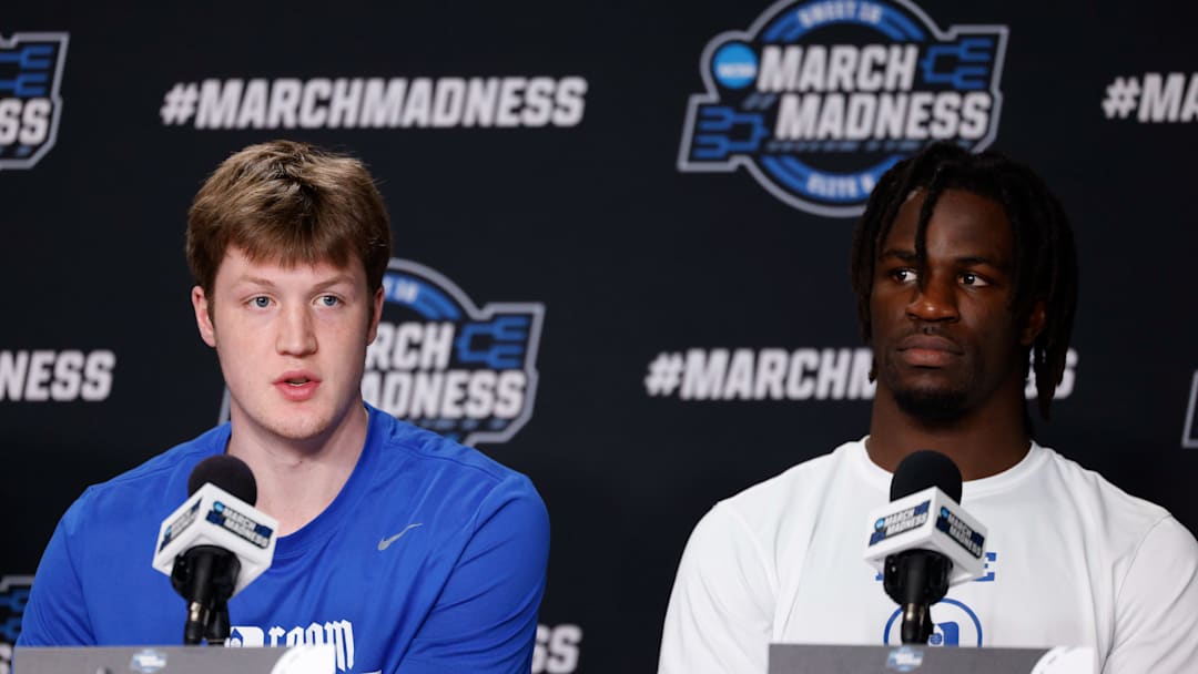 NCAA Men's Basketball Tournament - Elite Eight Press Conferences - Newark