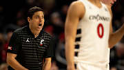 Cincinnati Bearcats head coach Wes Miller coaches in the second half of the NCAA basketball game against the Arizona Wildcats at the Fifth Third Arena in Cincinnati on Saturday, January 4, 2025.