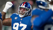 New York Giants defensive tackle Dexter Lawrence was not on the field for the Giants to start the overtime period.