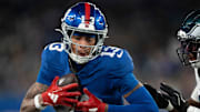 New York Giants wide receiver Jalin Hyatt is among the Giants' inactive players for Week 13.
