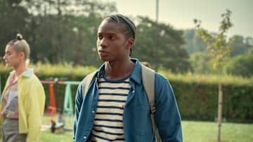 Sex Education Season 4. Kedar Williams-Stirling as Jackson (Center) in Sex Education Season 4.