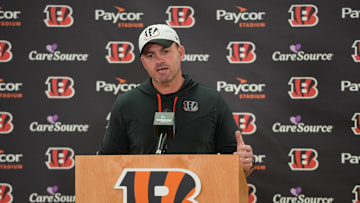 The Cincinnati Bengals Head Coach Zac Taylor speaks at a press conference after their practice on Tuesday May 20, 2025.