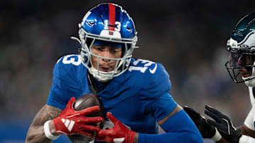 New York Giants wide receiver Jalin Hyatt is among the Giants' inactive players for Week 13.