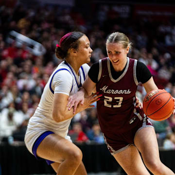 Dowling Catholic's Ellie Muller has committed to play basketball for Missouri.
