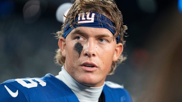 New York Giants quarterback Jaxson Dart 