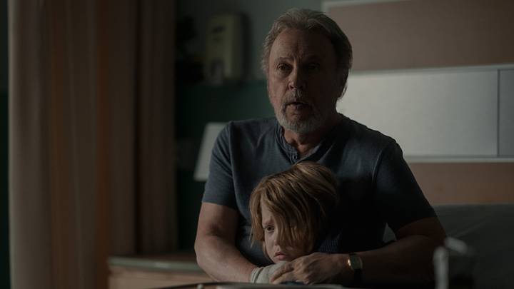 Episode 3. Jacobi Jupe and Billy Crystal in "Before," premiering October 25, 2024 on Apple TV+.