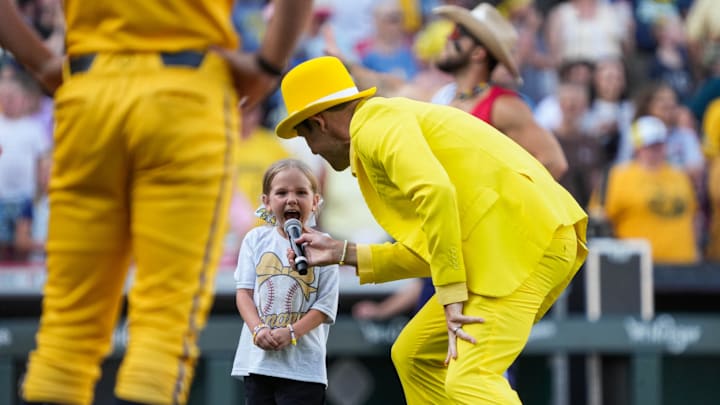 The Savannah Bananas played the Texas Tailgatersfor a second time at Great American Ballpark on Saturday June 14, 2025. The game included music, dancing, baby races, father and son catch and plenty of back flips. The Bananas played to a crowd of around 42,000 people both nights.