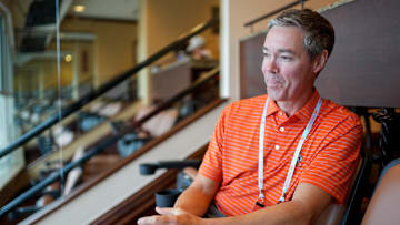 Oklahoma State athletic director Chad Weiberg is pictured before an NCAA football game between Oklahoma State (OSU) and UT Martin in Stillwater, Okla., on Thursday, Aug. 28, 2025.