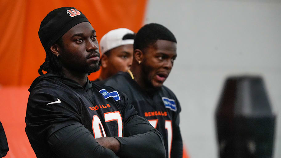 The Cincinnati Bengals practice in the off season on Tuesday May 20, 2025. Bengals 2025 draft pick Shemar Stewart (97). | Phil Didion/The Enquirer / USA TODAY NETWORK via Imagn Images