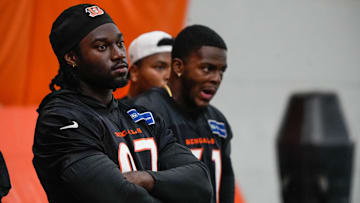 The Cincinnati Bengals practice in the off season on Tuesday May 20, 2025. Bengals 2025 draft pick Shemar Stewart (97).