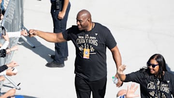 Los Angeles Dodgers minority owner and former Los Angeles Laker Magic Johnson had a funny assessment of the World Series.