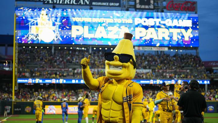 The Savannah Bananas played the Texas Tailgaters at Great American Ballpark on Friday June 13, 2025. The game included music, dancing, non-baseball games, backflips and featured Reds players like Todd Frazier, Bronson Arroyo and Sean Casey. The Bananas will play the Texas Tailgaters again on Saturday to a packed Great American Ballpark.