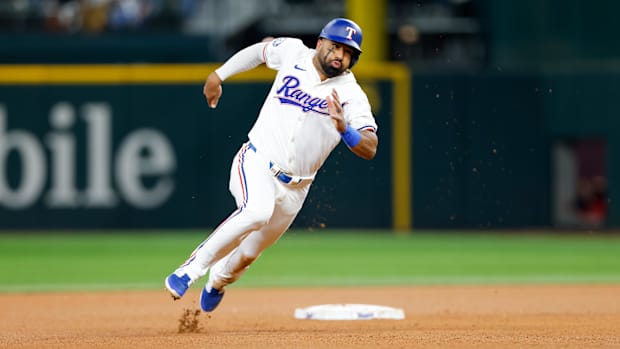 Texas Rangers second baseman Ezequiel Duran had his second three-hit game and first two-double game.