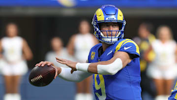 Rams quarterback Matthew Stafford has thrown for 2,147 yards and 21 touchdowns with only two interceptions.
