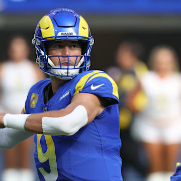 Rams quarterback Matthew Stafford has thrown for 2,147 yards and 21 touchdowns with only two interceptions.