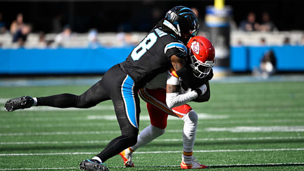 Carolina Panthers cornerback Jaycee Horn.