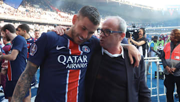 Lucas Hernandez et Luis Campos - PSG
