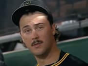 Pittsburgh Pirates rookie Paul Skenes in the dugout during his club's 3-2 win over the Miami Marlins at PNC Park on Monday night. 