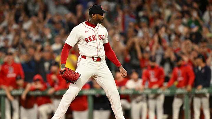Aroldis Chapman’s excellent season for the Red Sox earned himself an MVP vote. 