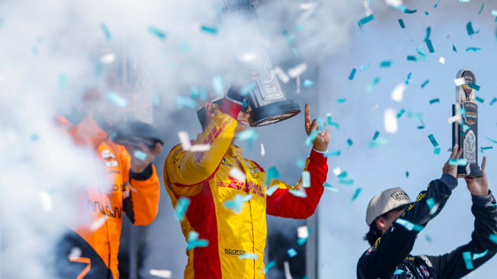 Christian Lundgaard, Alex Palou, Colton Herta, IndyCar