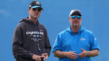 Jim Harbaugh, Joe Hortiz. Los Angeles Chargers