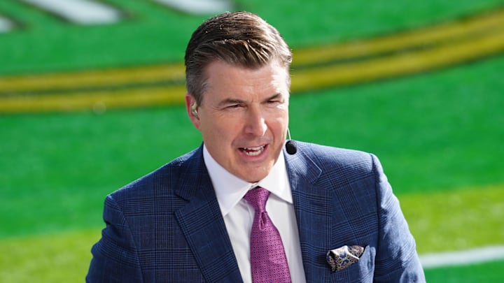 ESPN's Rece Davis hosts "College GameDay" ahead of the Rose Bowl. ESPN's Rece Davis hosts "College GameDay" ahead of the Rose Bowl.