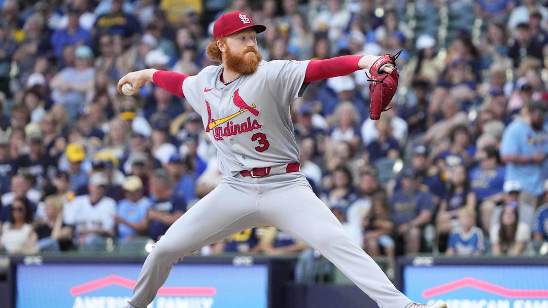 May 27, 2026; Milwaukee, Wisconsin, USA; St. Louis Cardinals pitcher Dustin May (3) delivers a pitch against the Milwaukee Brewers in the eighth inning at American Family Field. Mandatory Credit: Michael McLoone-Imagn Images May 27, 2026; Milwaukee, Wisconsin, USA; St. Louis Cardinals pitcher Dustin May (3) delivers a pitch against the Milwaukee Brewers in the eighth inning at American Family Field. Mandatory Credit: Michael McLoone-Imagn Images