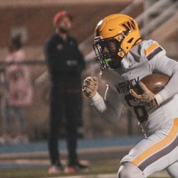 Warwick High School Freshman Running Back Avione Tucker.