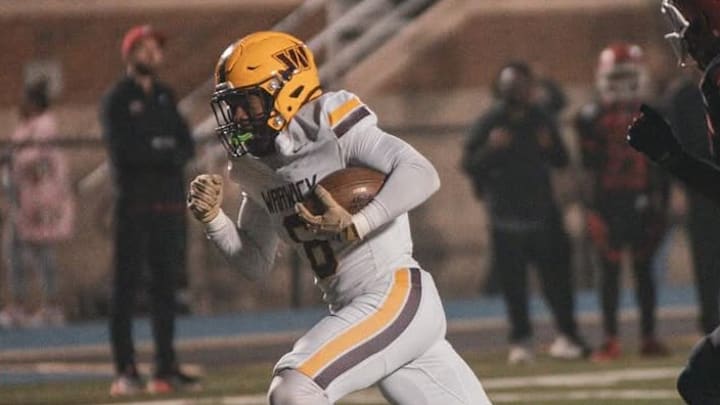 Warwick High School Freshman Running Back Avione Tucker. Warwick High School Freshman Running Back Avione Tucker.