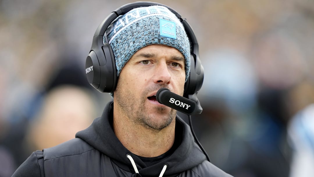 Carolina Panthers head coach Dave Canales