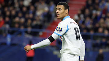 Mason Greenwood a inscrit un triplé contre Bayeux ce mardi. Mason Greenwood a inscrit un triplé contre Bayeux ce mardi.