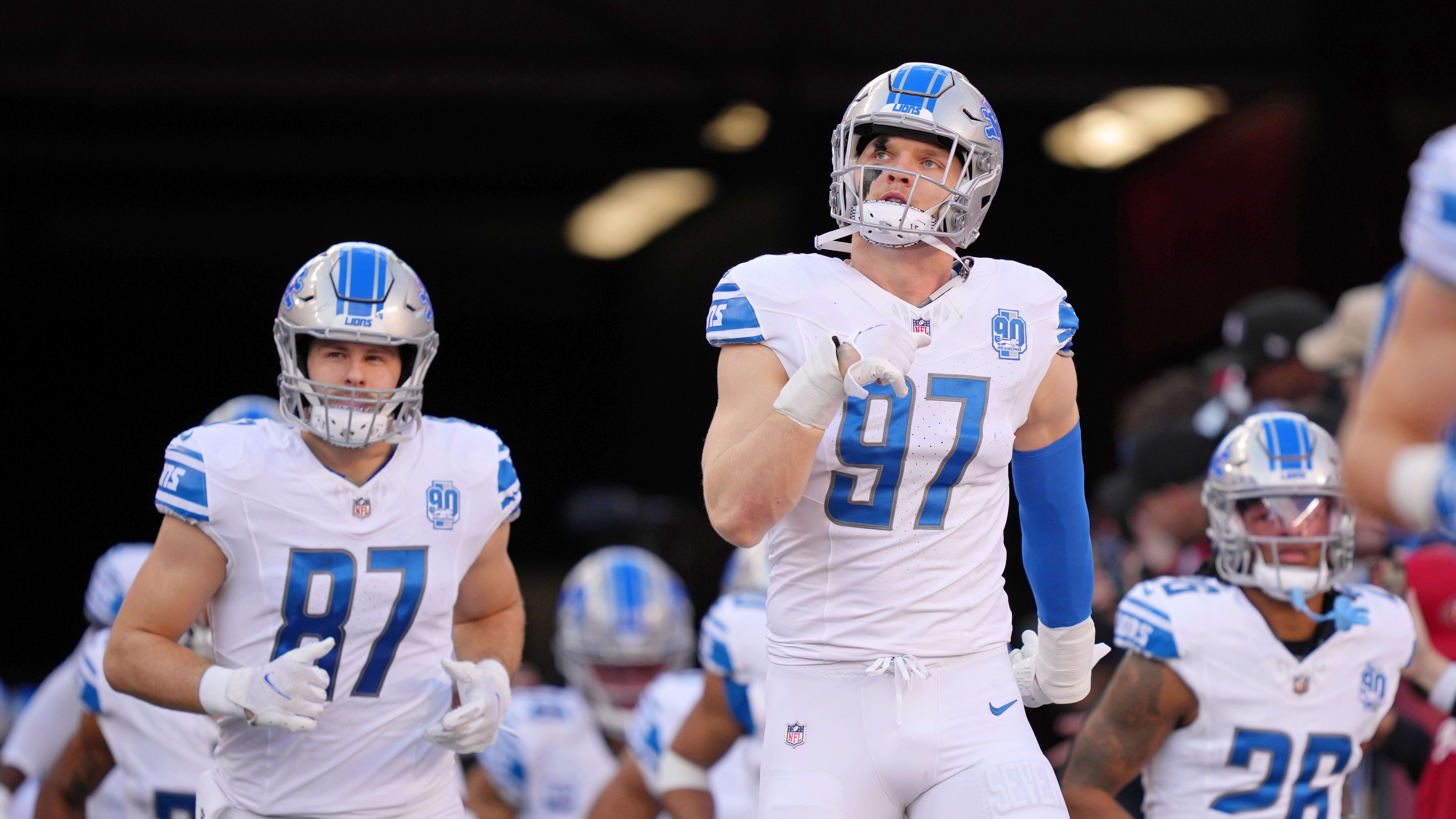 Detroit Lions defensive lineman Aidan Hutchinson