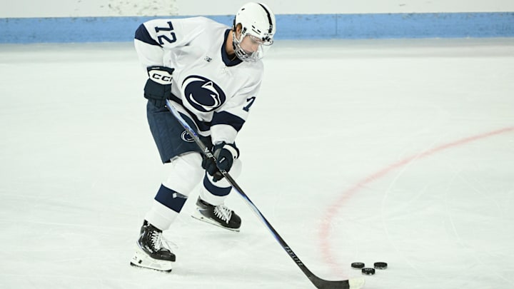 Penn State Nittany Lions forward Gavin McKenna 