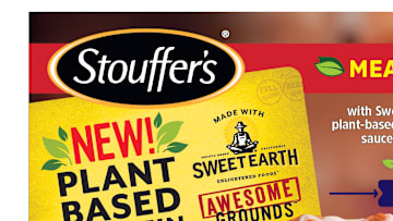 Stouffer's new plant based protein lasagna, featuring Sweet Earth Awesome Grounds, photo provided by Nestle