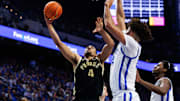 Purdue Boilermakers forward Trey Kaufman-Renn (4) goes to the basket