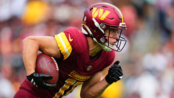 Washington Commanders wide receiver Luke McCaffrey