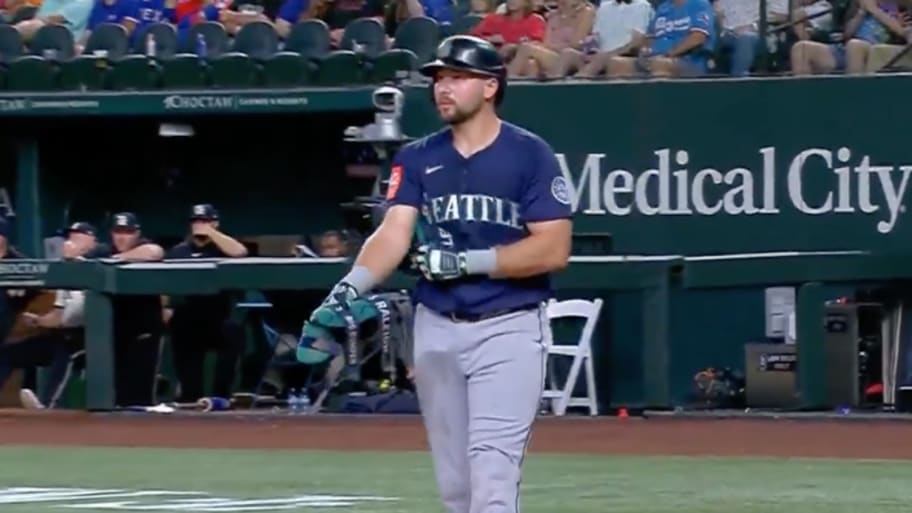 The Rangers showed Raleigh the ultimate respect.  | Screengrab Twitter @TalkinBaseball_