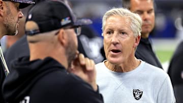 Pete Carroll with the Las Vegas Raiders
