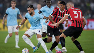 Striker Castellanos (left) and defender Pavlovic (right) duel. Both scored a goal each for their team.