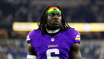 Brian Asamoah of the Minnesota Vikings